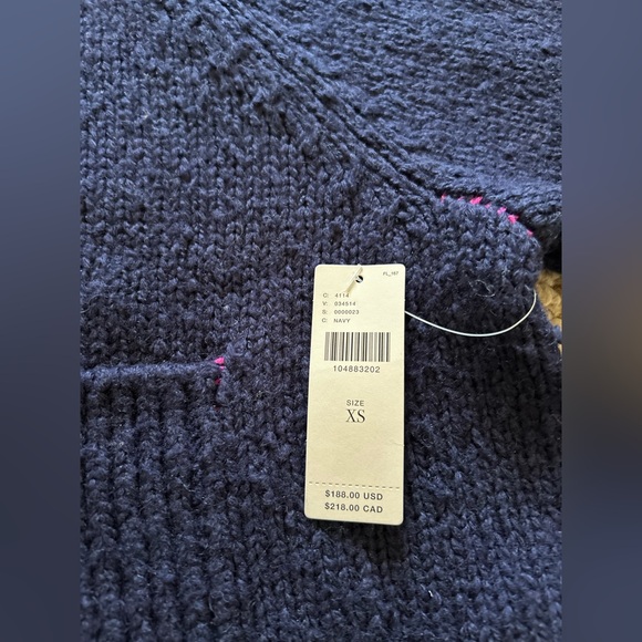 Anthropologie NWT The Jesse Dog Icon Cardigan Sweater Pilcro size XS - Picture 7 of 10